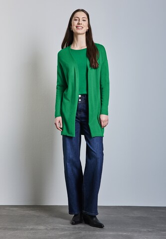 STREET ONE Langer Cardigan in Grün