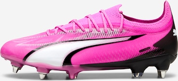 Chaussure de foot 'Ultra Ultimate MxSg' PUMA en rose : devant