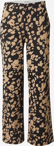 ICHIWide Leg/ Široke nogavice Hlače 'IHKATE' - crna boja: prednji dio