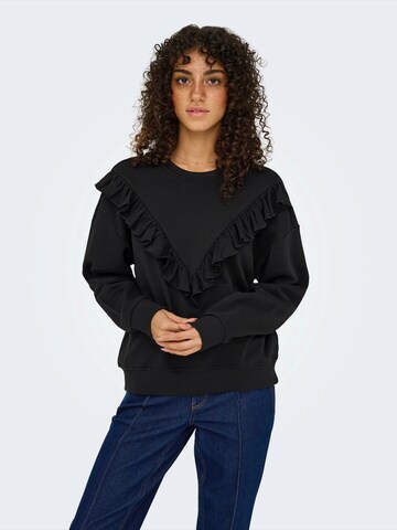 ONLY Sweatshirt 'ONLELY' in Black