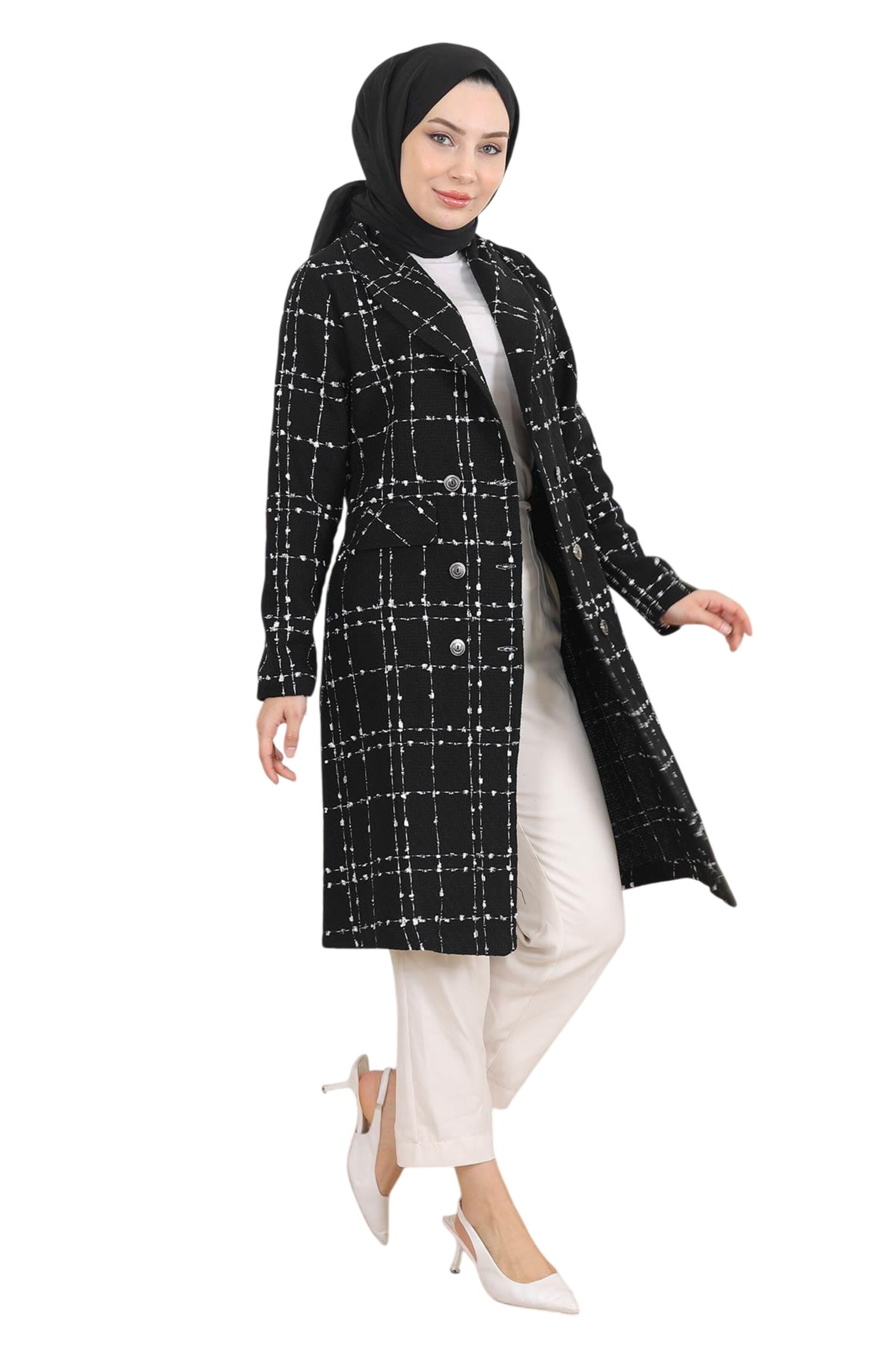 MODAMIHRAM Between-seasons coat in Black