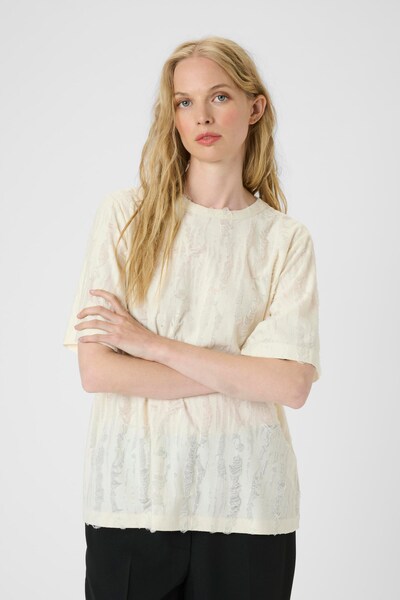 KAREN BY SIMONSEN Shirt 'Alessia Tee' in de kleur Beige, Productweergave