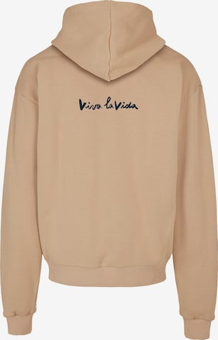 Merchcode Sweatshirt 'Viva La Vida' in Beige