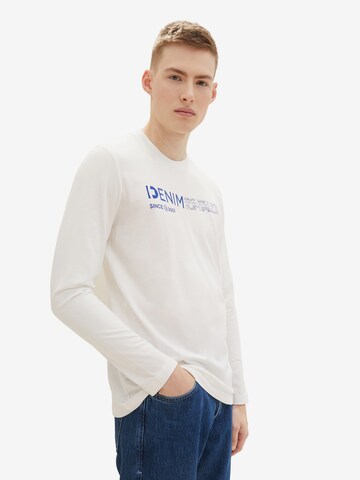 T-Shirt TOM TAILOR DENIM en blanc