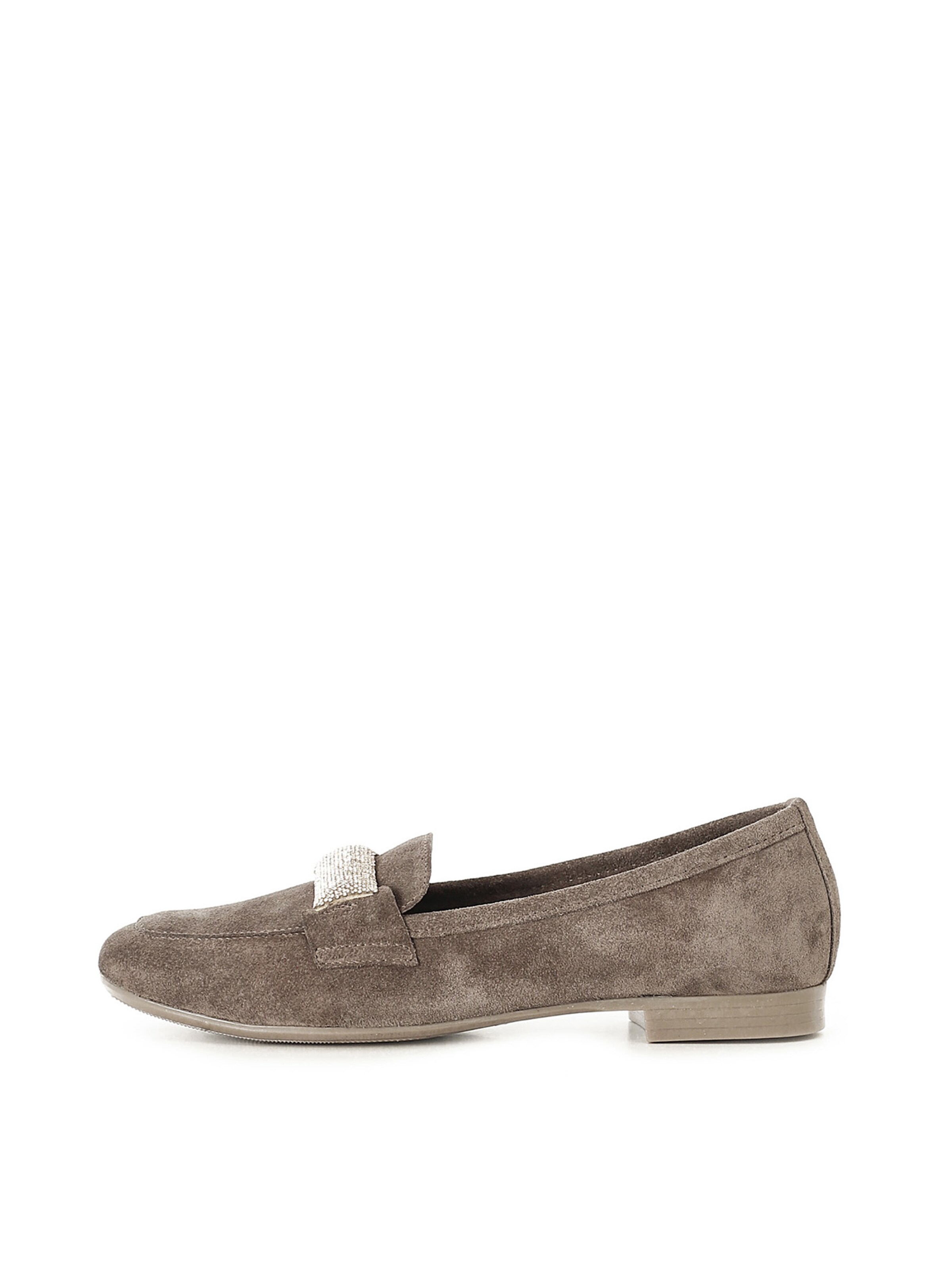 CAFè NOIR Moccasin in Grey: front