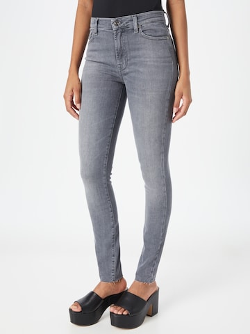 7 for all mankind Слим фит Дънки в сиво: отпред