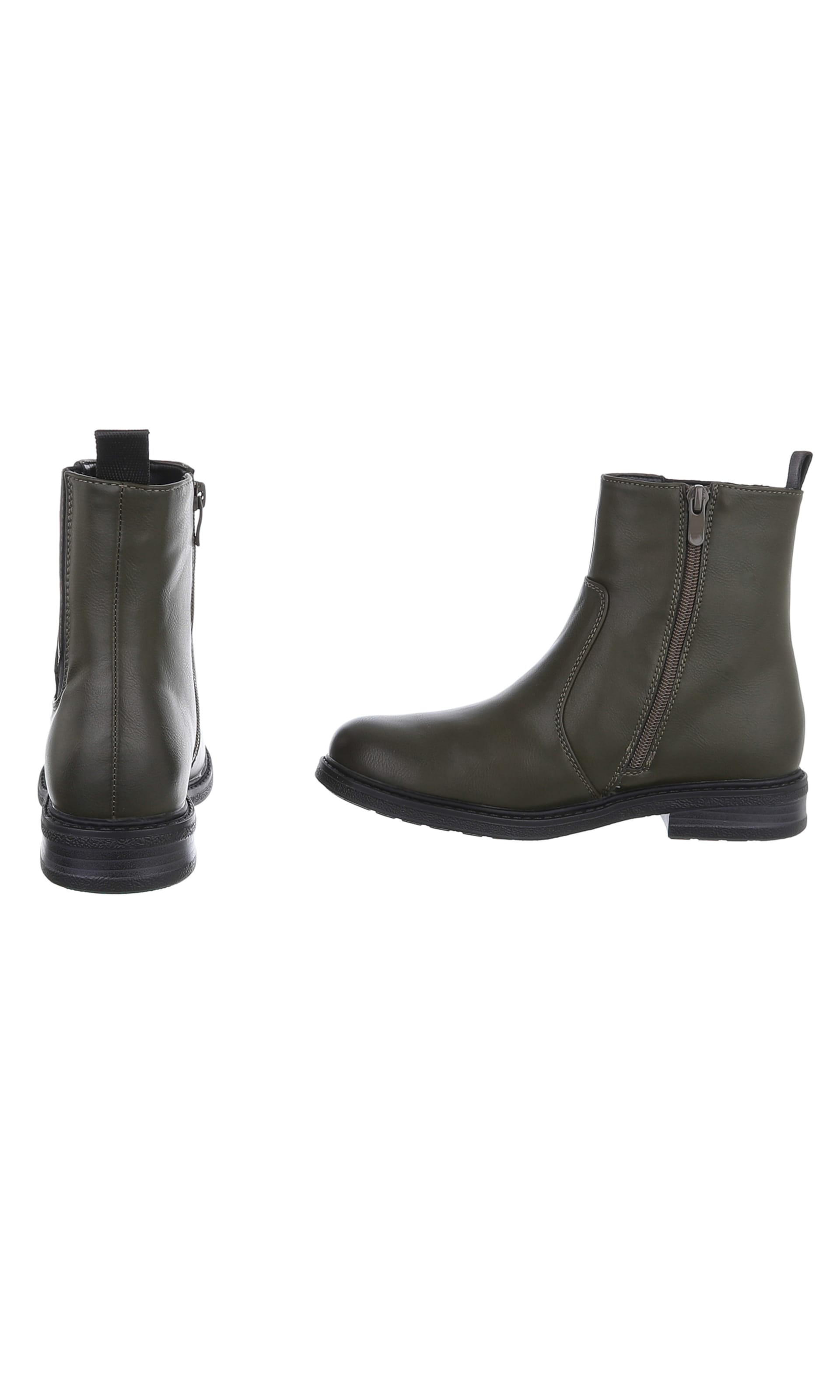 Ital-Design Ankle Boots in Green
