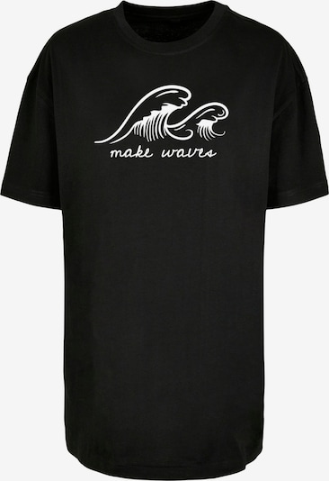 Merchcode T-shirt 'Summer - Make Waves' en noir / blanc, Vue avec produit