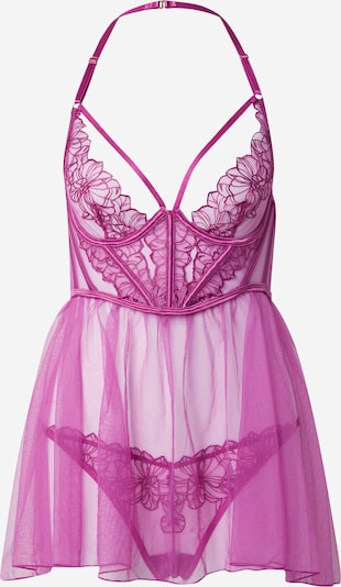 Hunkemöller Camisa de noite 'Wired Constance' em orquídea, Vista do produto