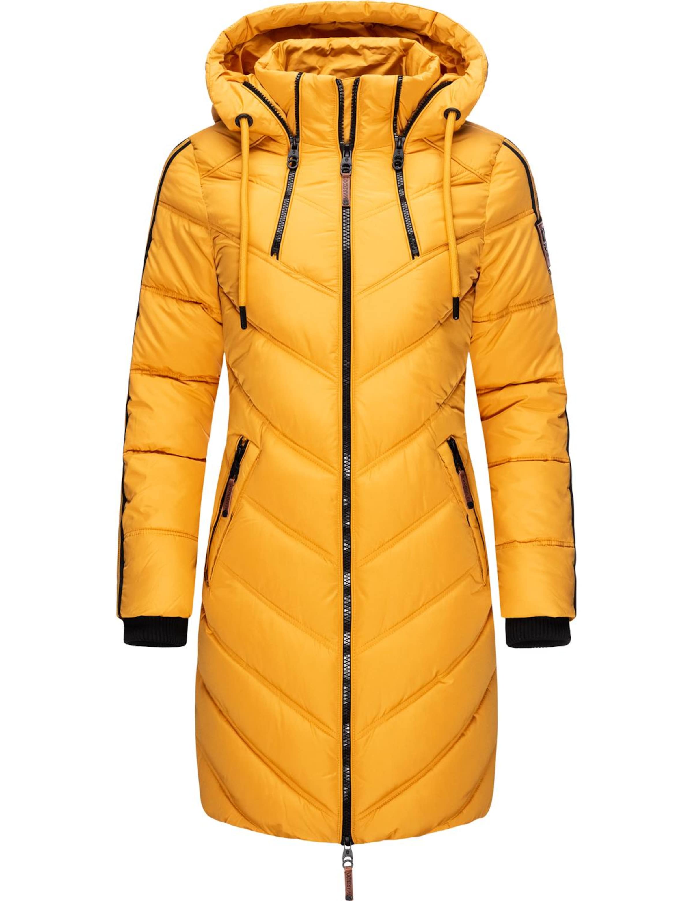 MARIKOO Зимнее пальто 'Armasa' в Желтый: спереди