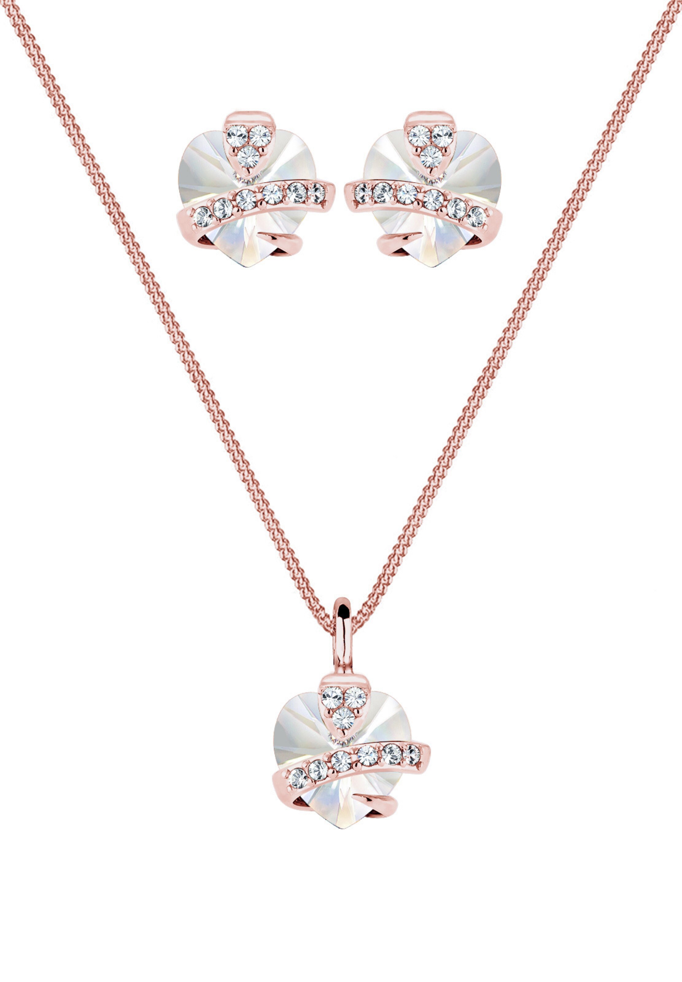 ELLI Schmuckset 'Herz' in Gold