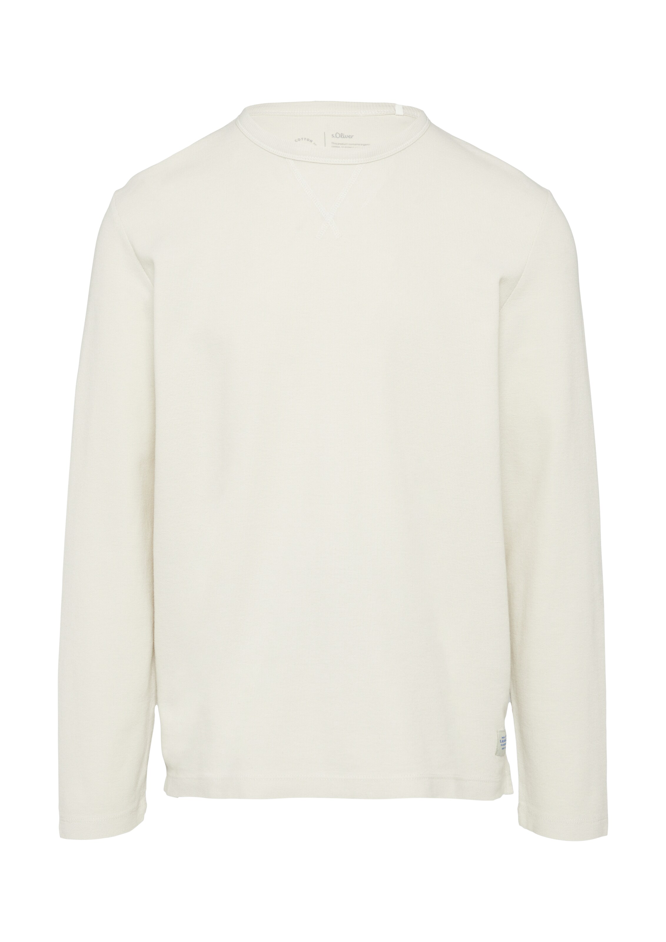 s.Oliver Shirt in Beige: voorkant