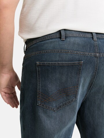 TOM TAILOR Men + Regularen Kavbojke | modra barva