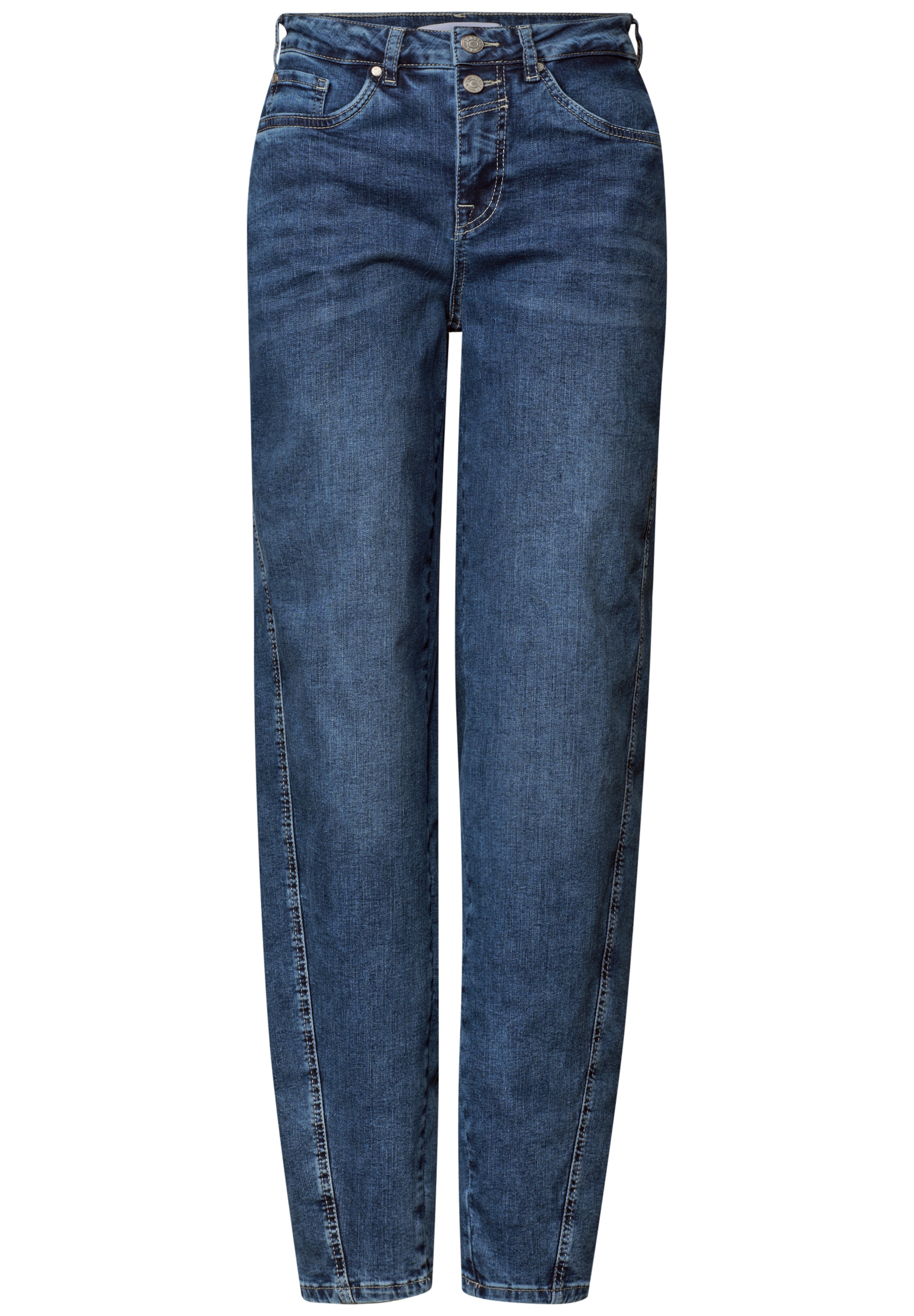 STREET ONE Loosefit Jeans in Blau: Vorderseite