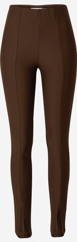 VILA Skinny Leggings 'Manon' i brun: framsida