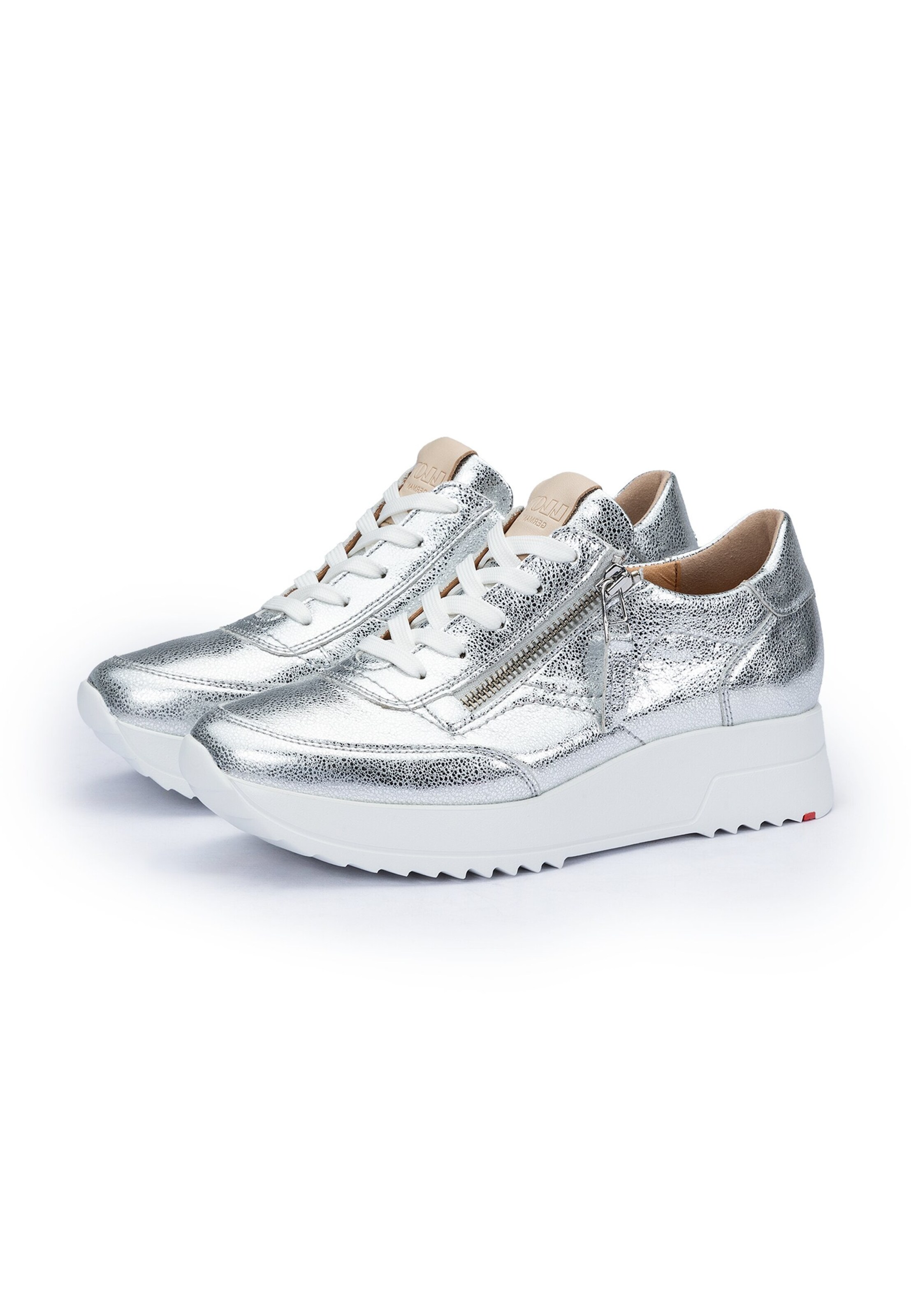 LLOYD Platform trainers in Silver