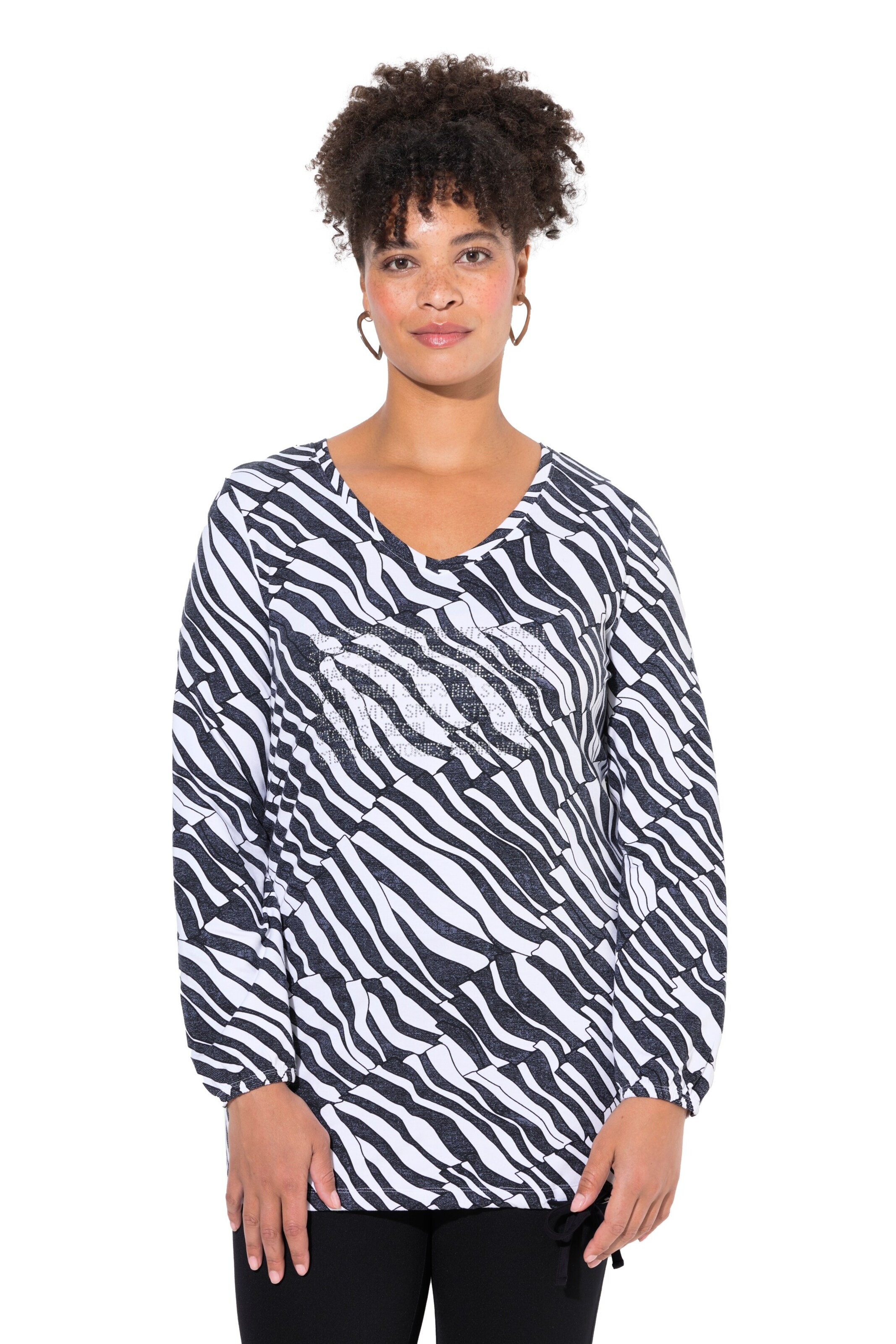 MIAMODA Shirt in Black: front