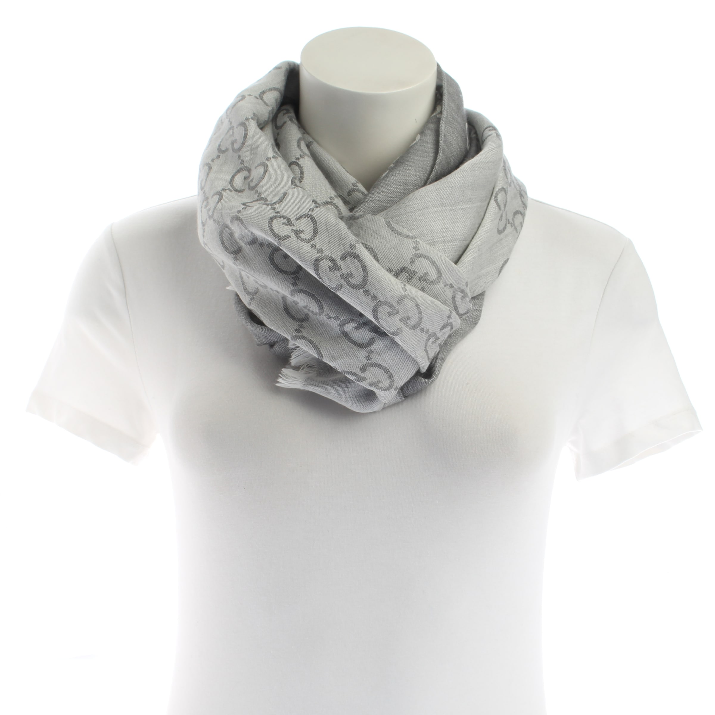 Gucci Scarf & Wrap in One size in Grey, Item view