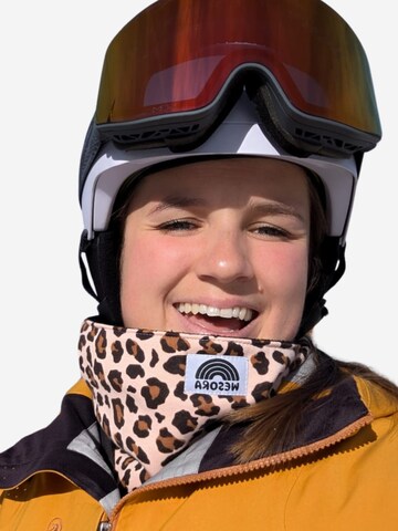 WESORA GmbH Loop scarf 'Printed Neckwarmer Fleece + UV-Schutz' in Beige
