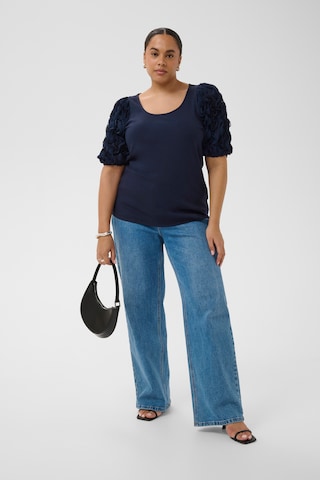 KAFFE CURVE - Camiseta 'KCLinda' en azul