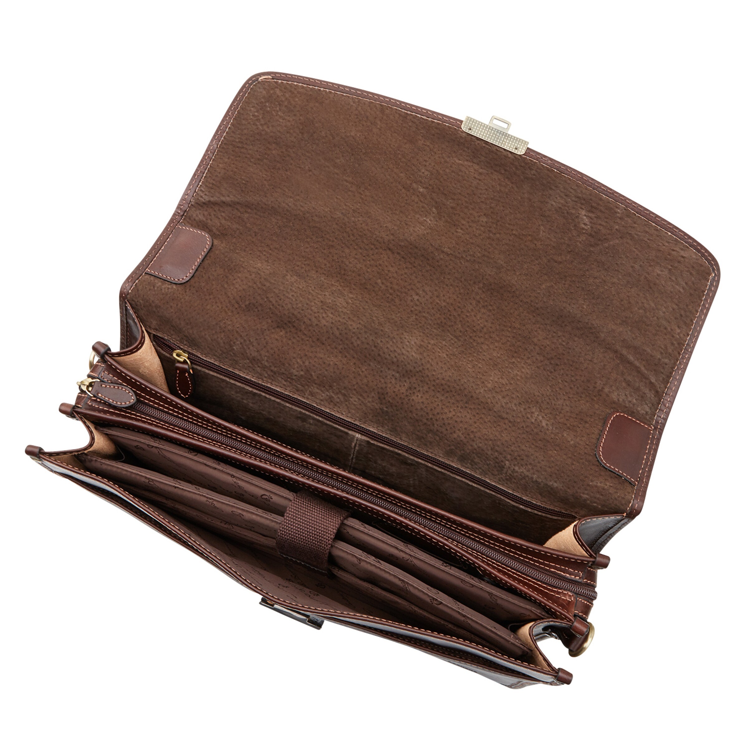 Borsa portadocumenti 'Verona' di Castelijn & Beerens in marrone