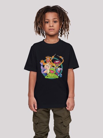 T-Shirt 'Disney The Muppets Group Circle' F4NT4STIC en noir : devant