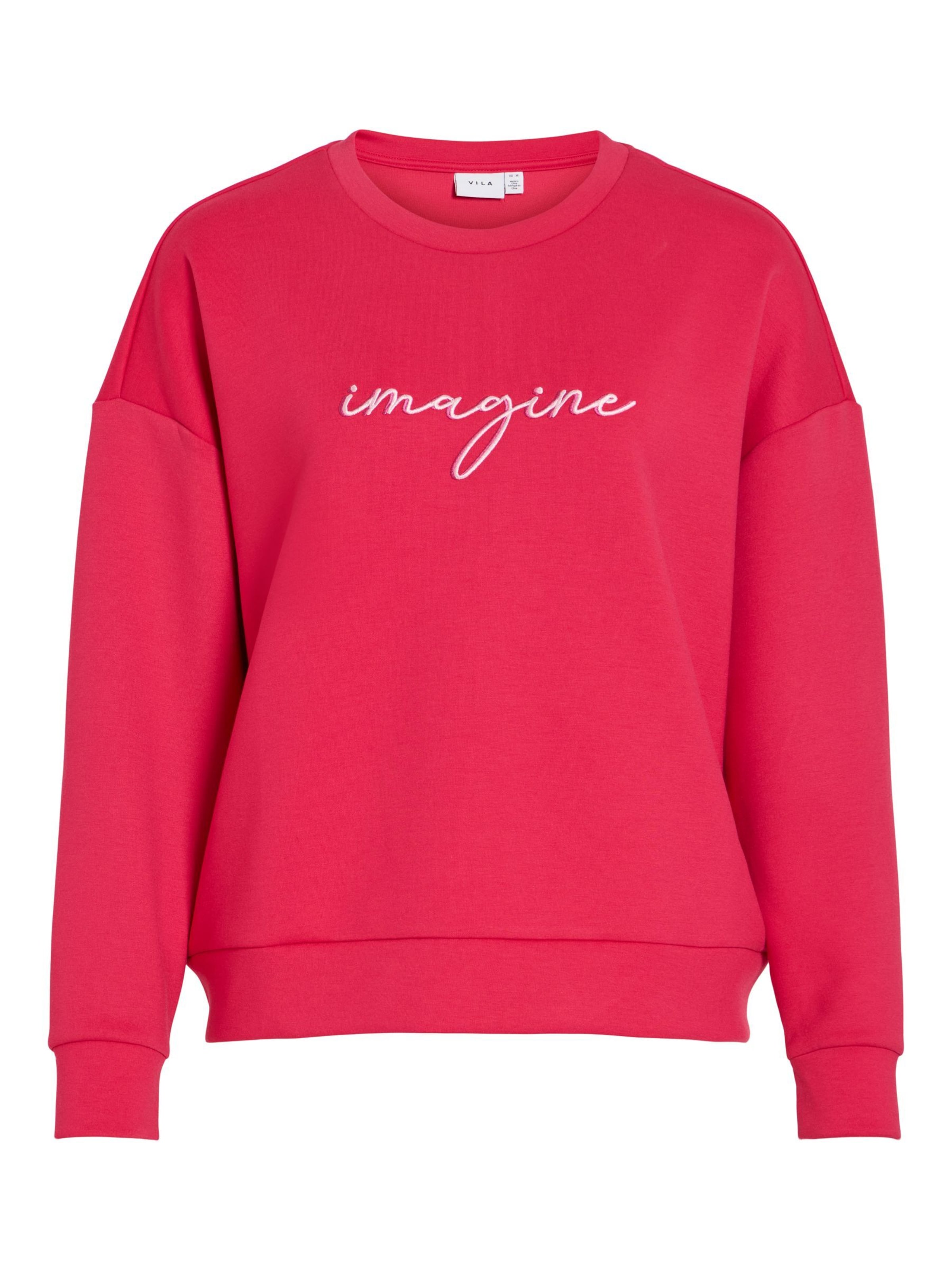 VILA Sweatshirt 'VISIFFI' i pink: forside