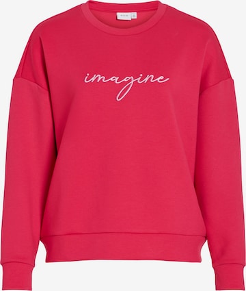 Felpa 'VISIFFI' di VILA in rosa: frontale