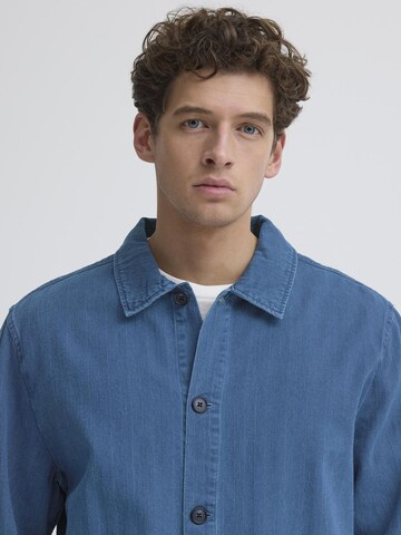 Casual Friday Tussenjas ' CFAsplund Herringbone ' in Blauw