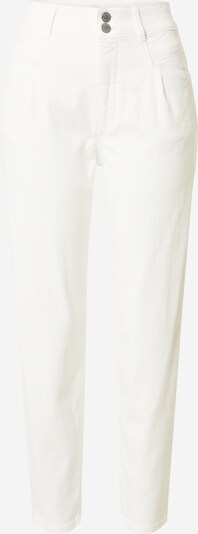 Pantaloni cu cute Dawn pe alb denim, Vizualizare produs