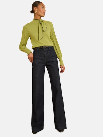 Pulover de la love & roses pe verde: față