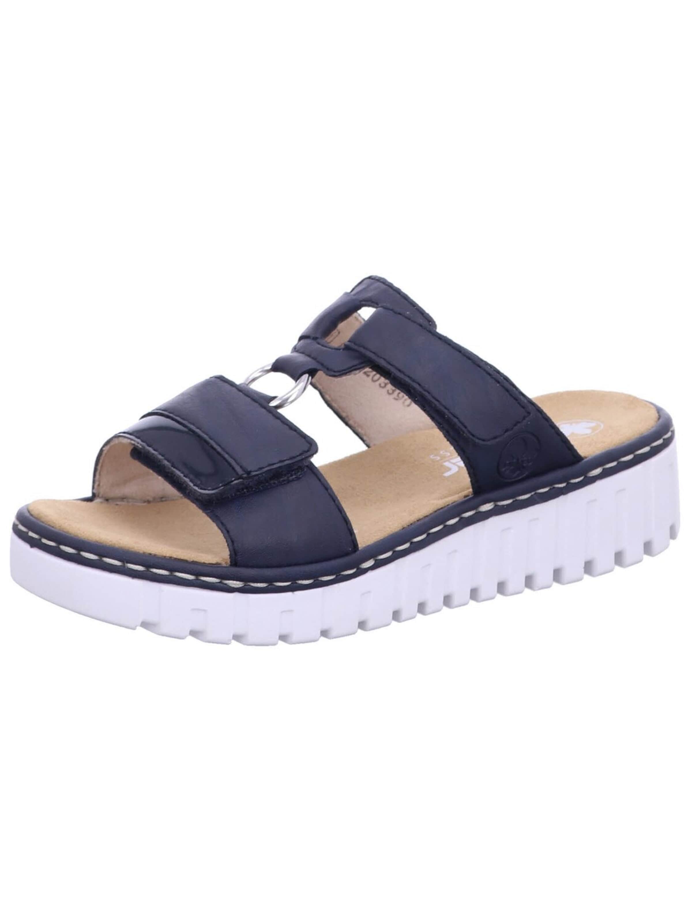 Zoccoletto 'V1396 14' di Rieker in blu: frontale