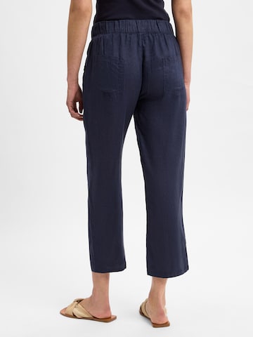 Marie Lund Bandplooibroek in Blauw