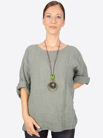 Seasons of April Blouse 'Lina' in Groen: voorkant