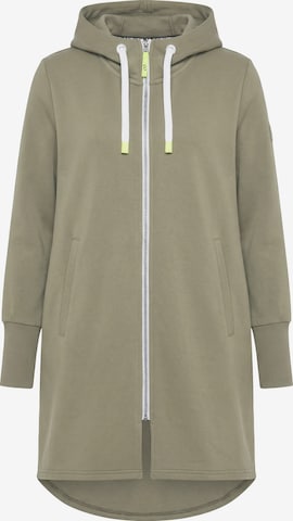 LAURASØN Sweatvest in Groen: voorkant