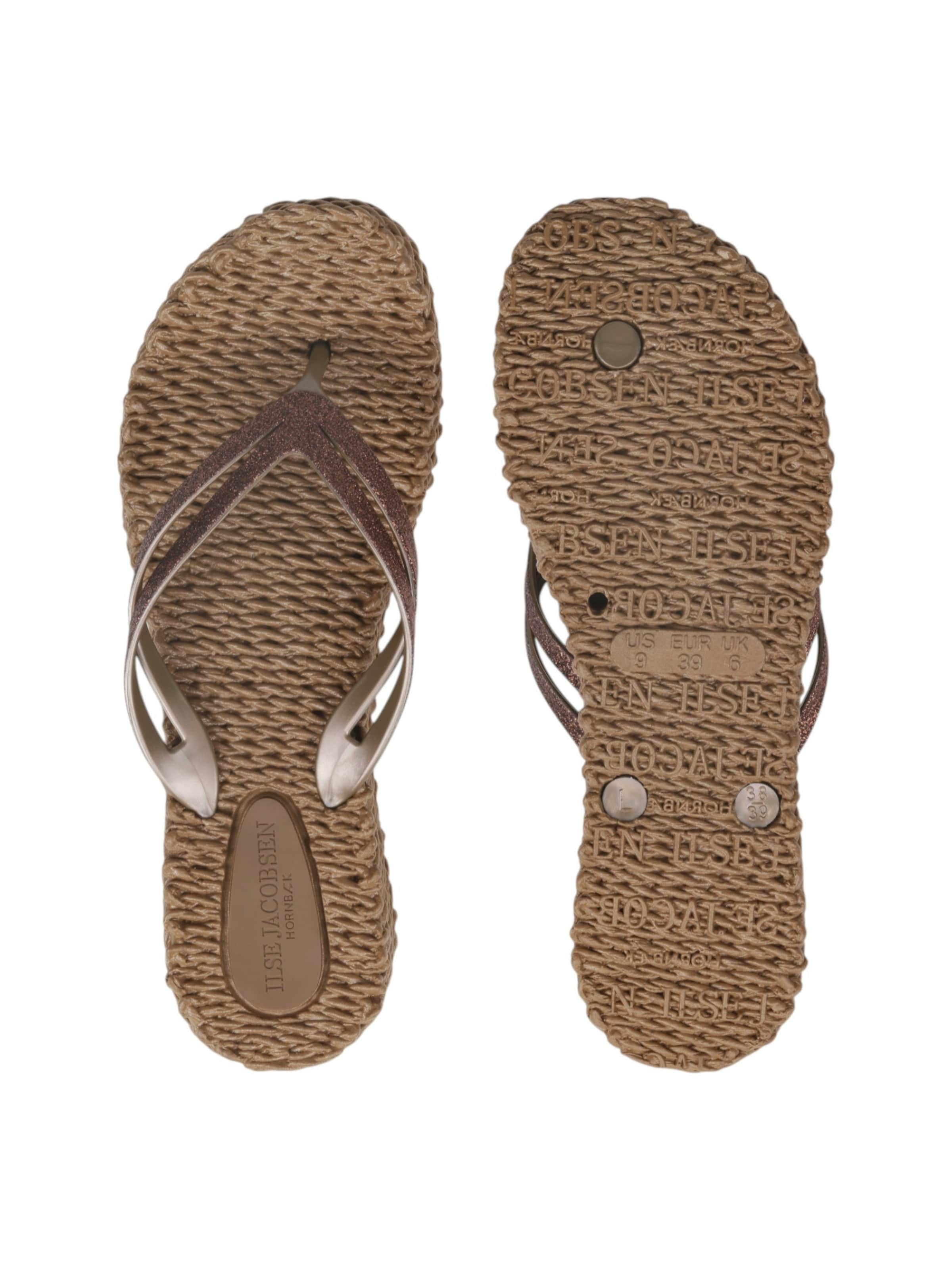 ILSE JACOBSEN Teenslipper 'Cheerful 13' in Bruin