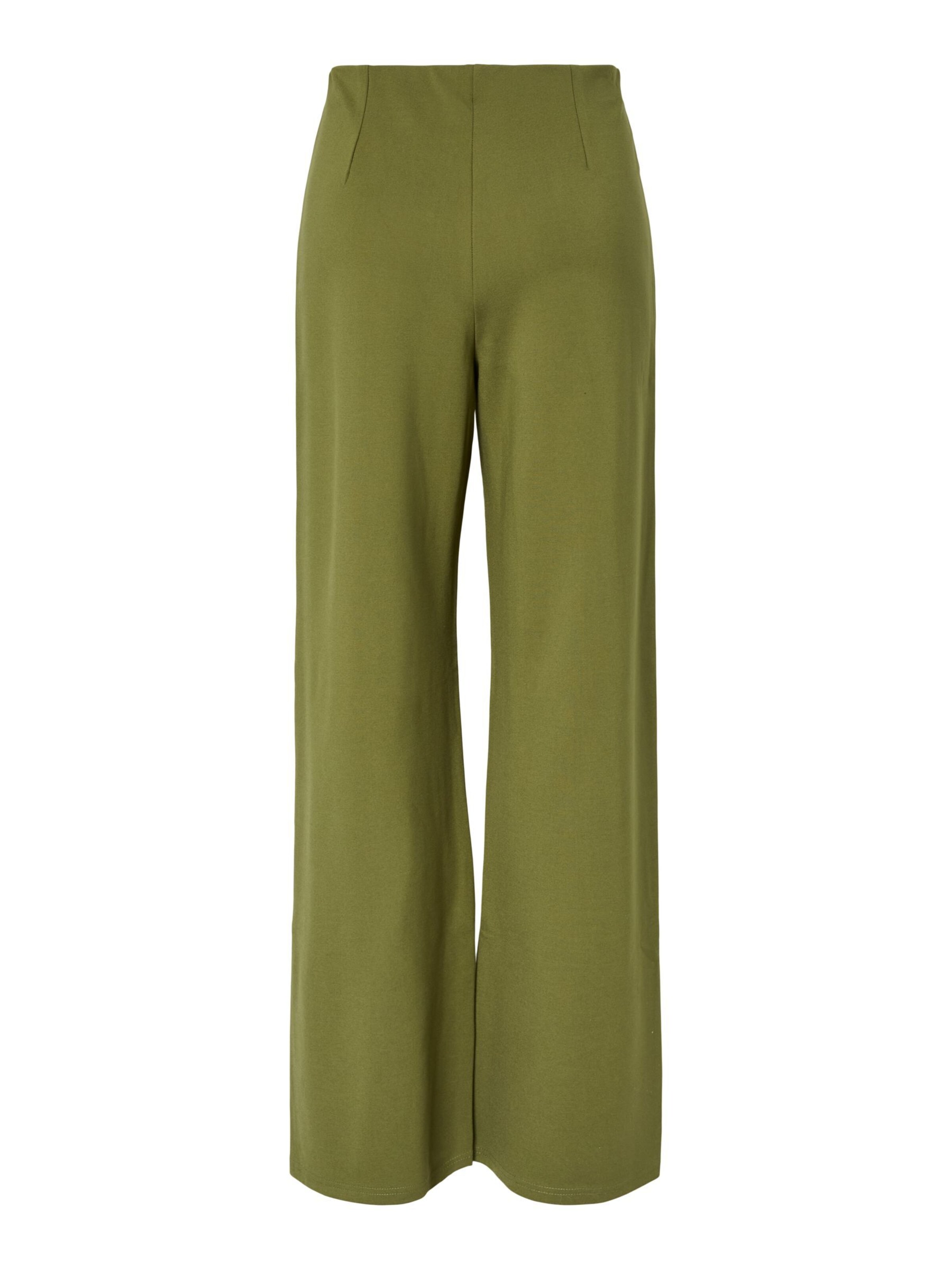 PIECES Wide Leg Bukser 'PCGunhild' i grøn