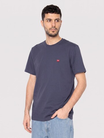 WRANGLER Koszulka 'Sign Off' w kolorze niebieski