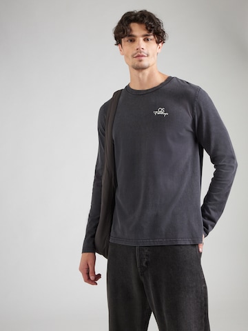 T-Shirt QS en noir : devant