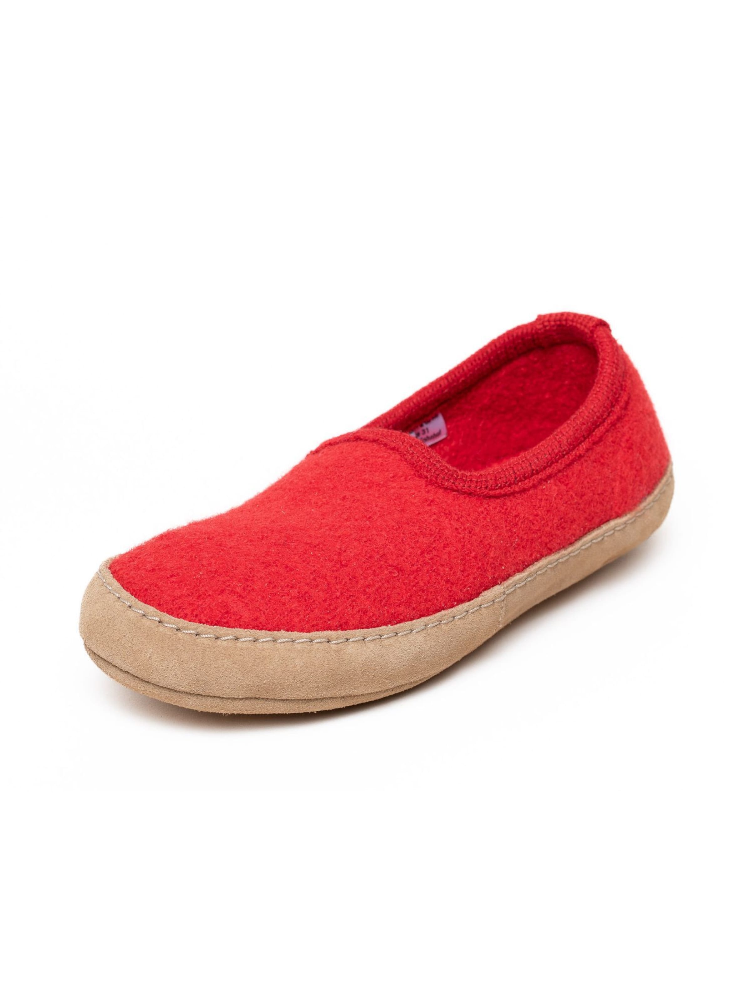 Gottstein Hausschuh 'Walkpantoffel Cheyenne'‌‌‌ in Rot: Vorderseite