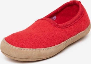 Gottstein Hausschuh 'Walkpantoffel Cheyenne' in Rot: Vorderseite