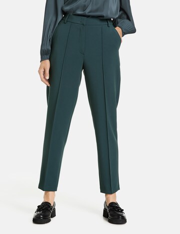 GERRY WEBER Regular Trousers with creases in Blue: front