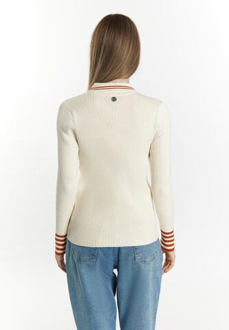 Pull-over DreiMaster Maritim en blanc