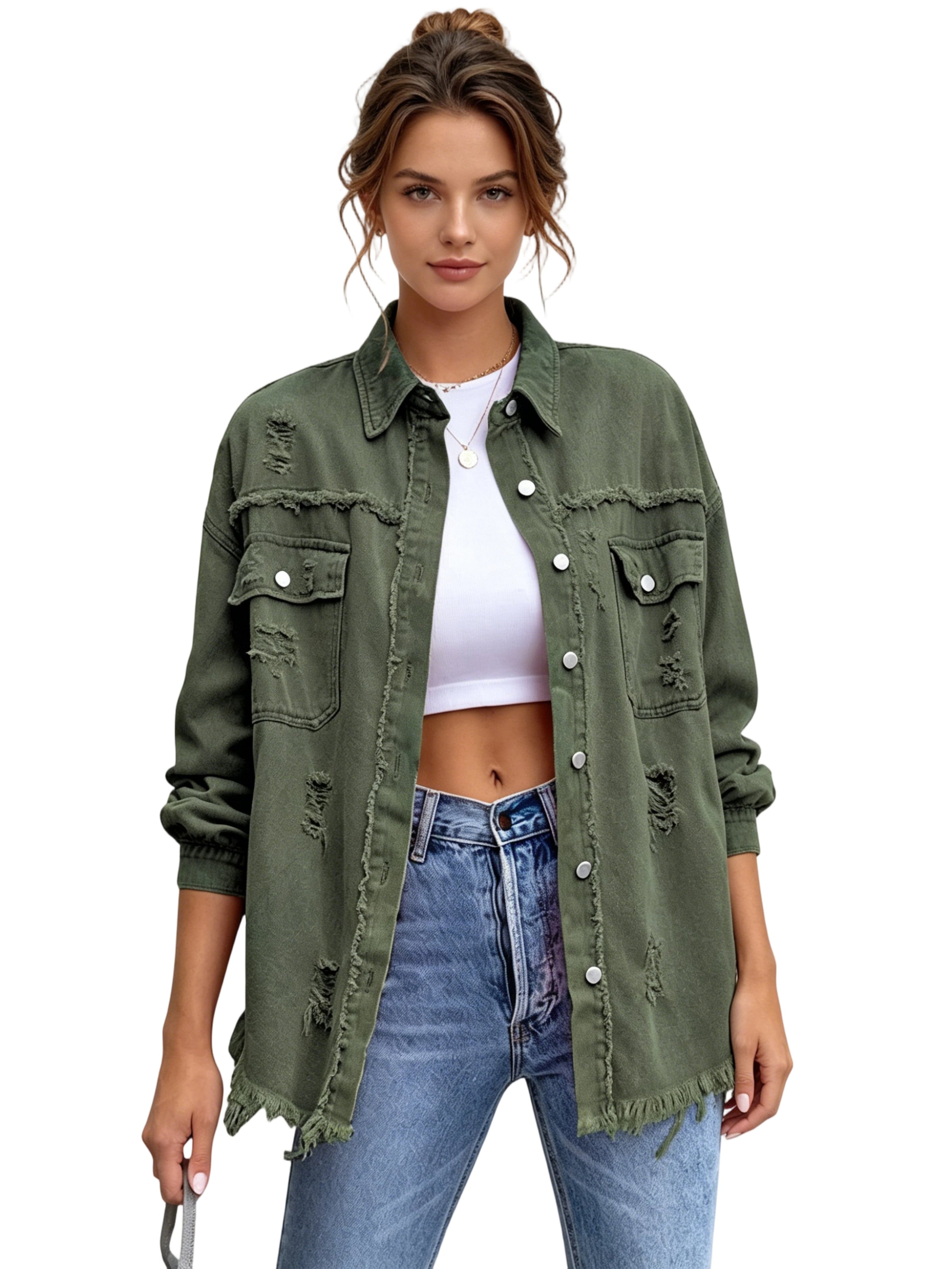 Yesfashion Between-Season Jacket in Green