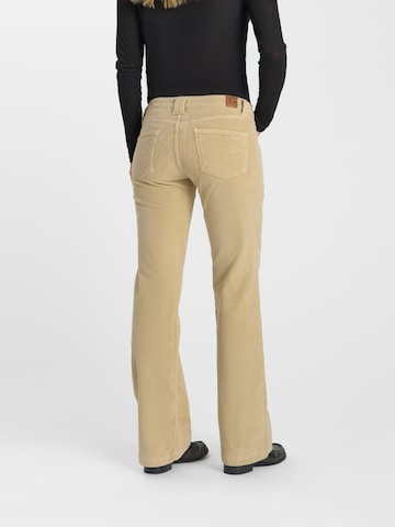 Le Temps Des Cerises Wide leg Broek 'AREVEL' in Beige