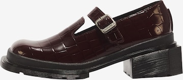 raudona Dr. Martens Balerinos su dirželiais 'Maybole': priekis