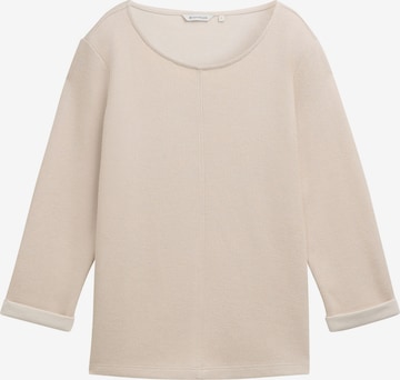 TOM TAILOR Shirt in Beige: voorkant