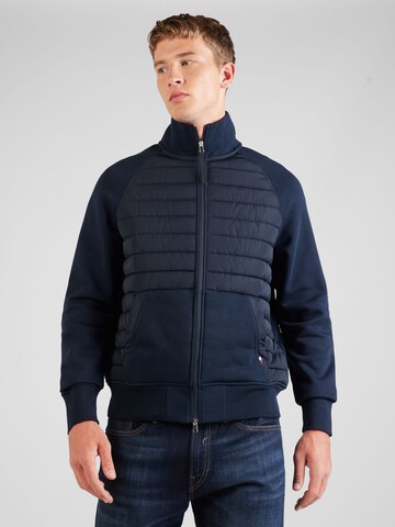 Veste de survêtement TOMMY HILFIGER en bleu : devant