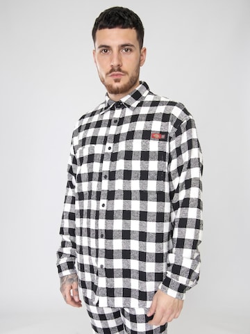 DICKIES Comfort Fit Hemd 'OC x Tweed' in Schwarz