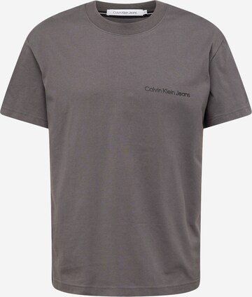 Calvin Klein Jeans Shirt 'Institutional' in Grey: front